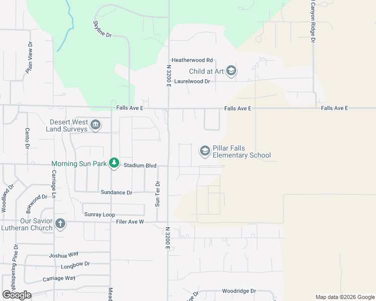 map of restaurants, bars, coffee shops, grocery stores, and more near 723 Hankins Road North in Twin Falls
