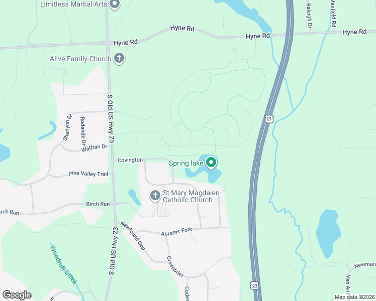 map of restaurants, bars, coffee shops, grocery stores, and more near 10152 Rosemarie Run in Brighton