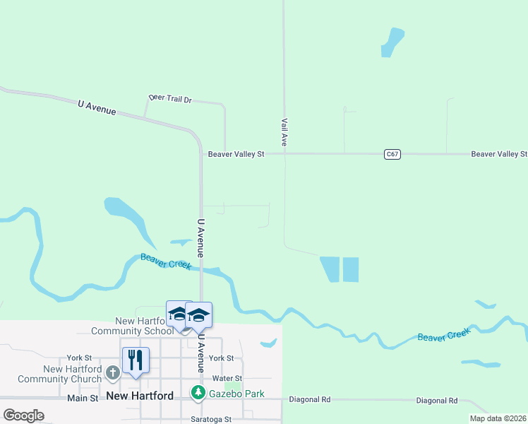map of restaurants, bars, coffee shops, grocery stores, and more near in New Hartford