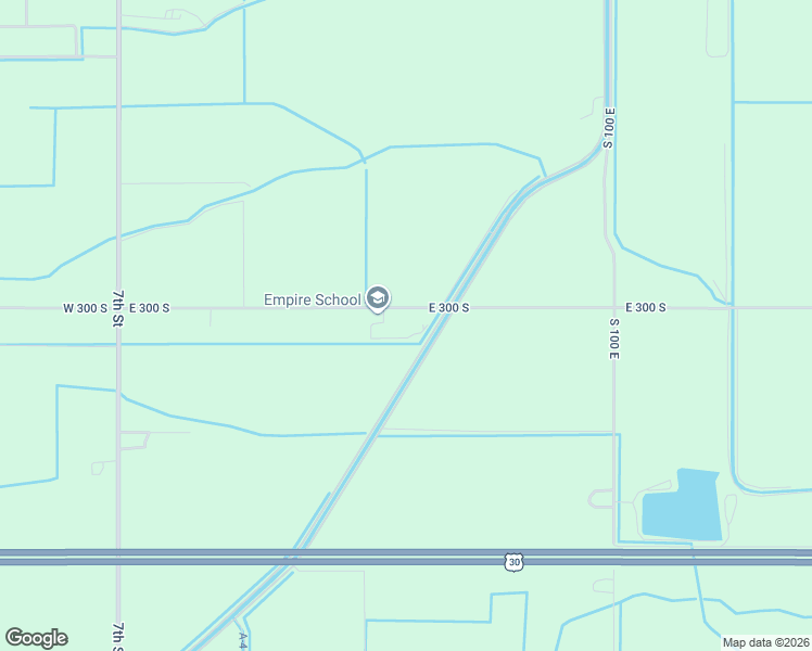 map of restaurants, bars, coffee shops, grocery stores, and more near 51-61 East 300 South in Rupert
