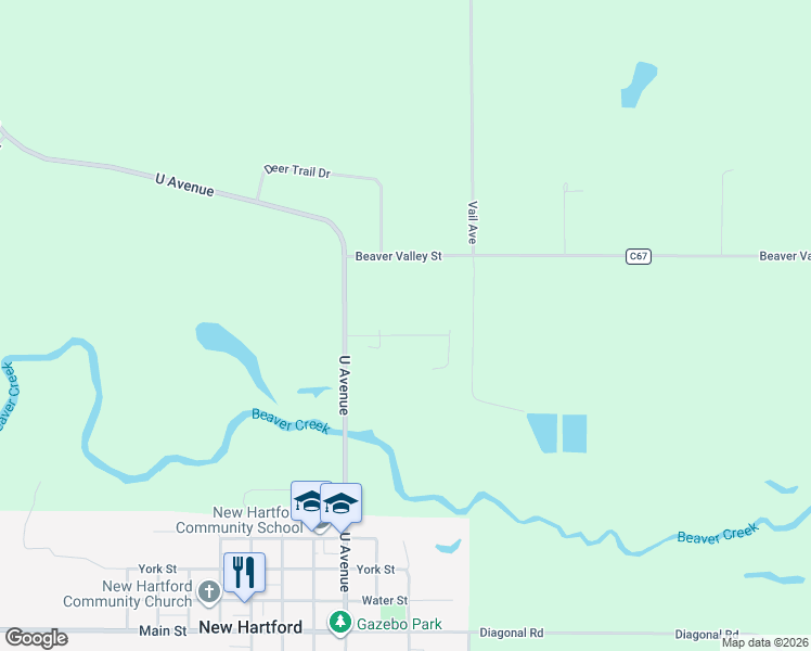 map of restaurants, bars, coffee shops, grocery stores, and more near in New Hartford