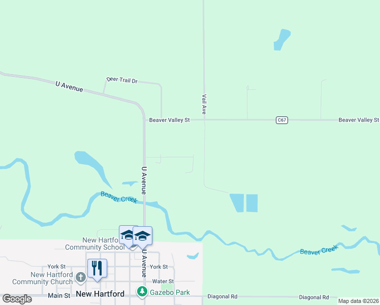 map of restaurants, bars, coffee shops, grocery stores, and more near 112 Pine Ridge Road in New Hartford