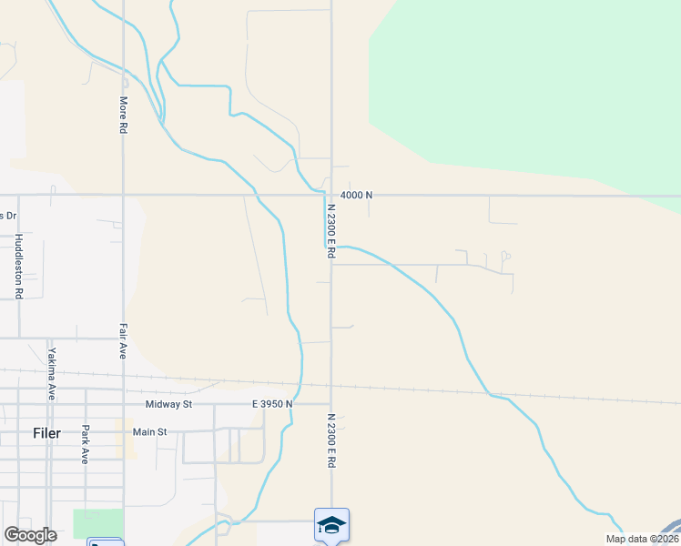 map of restaurants, bars, coffee shops, grocery stores, and more near 3986 A N 2300 East in Filer