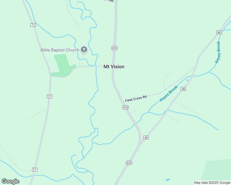 map of restaurants, bars, coffee shops, grocery stores, and more near 2323 New York 205 in Mount Vision