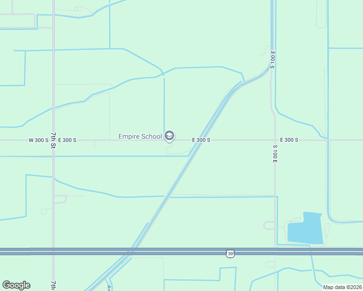 map of restaurants, bars, coffee shops, grocery stores, and more near 51 East 300 South in Rupert