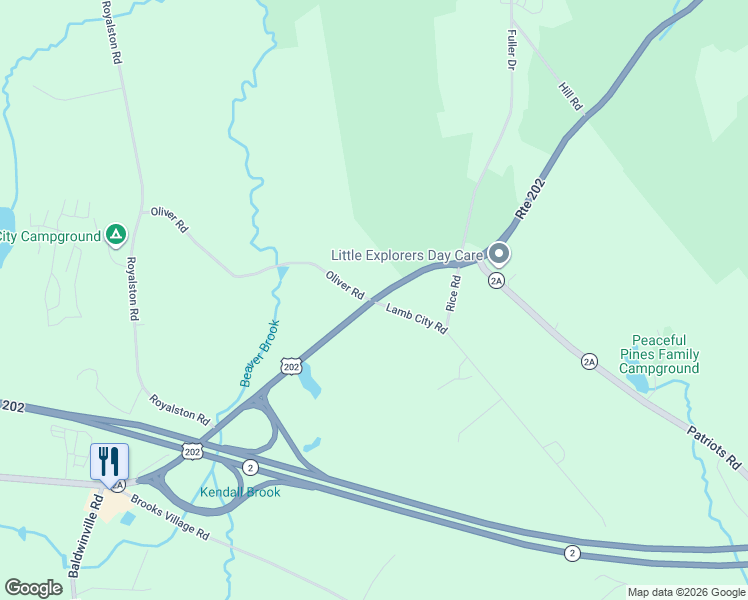 map of restaurants, bars, coffee shops, grocery stores, and more near 167 Patriots Road in Templeton