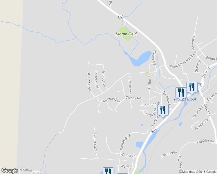 map of restaurants, bars, coffee shops, grocery stores, and more near 1024 Westminster Hill Road in Fitchburg