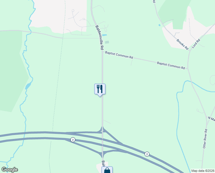 map of restaurants, bars, coffee shops, grocery stores, and more near 283 Baldwinville Road in Templeton