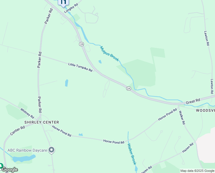 map of restaurants, bars, coffee shops, grocery stores, and more near 154 Great Road in Shirley