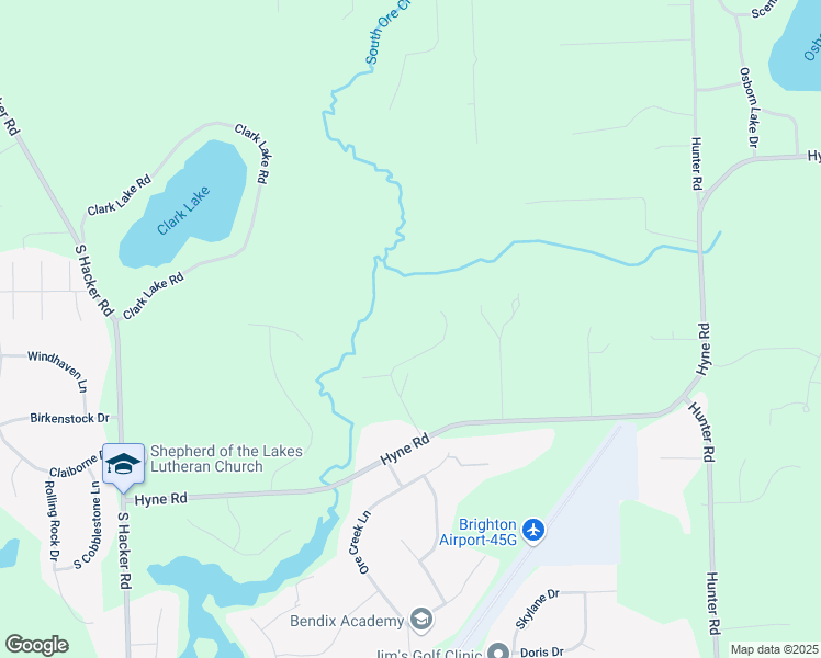 map of restaurants, bars, coffee shops, grocery stores, and more near 1834 Woodcreek Drive in Brighton