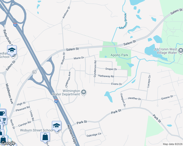 map of restaurants, bars, coffee shops, grocery stores, and more near 9 Pilling Road in Wilmington
