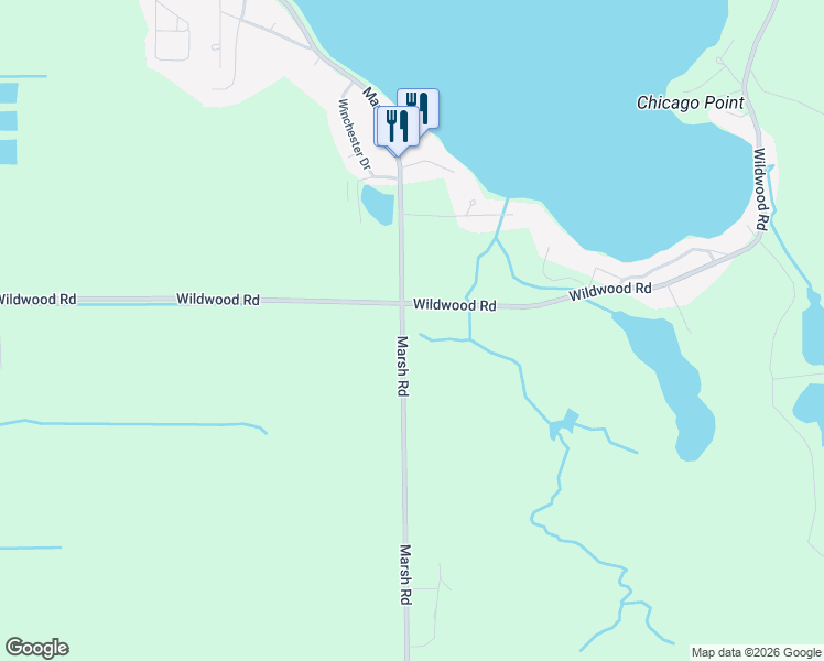 map of restaurants, bars, coffee shops, grocery stores, and more near 11437 Wildwood Road in Shelbyville
