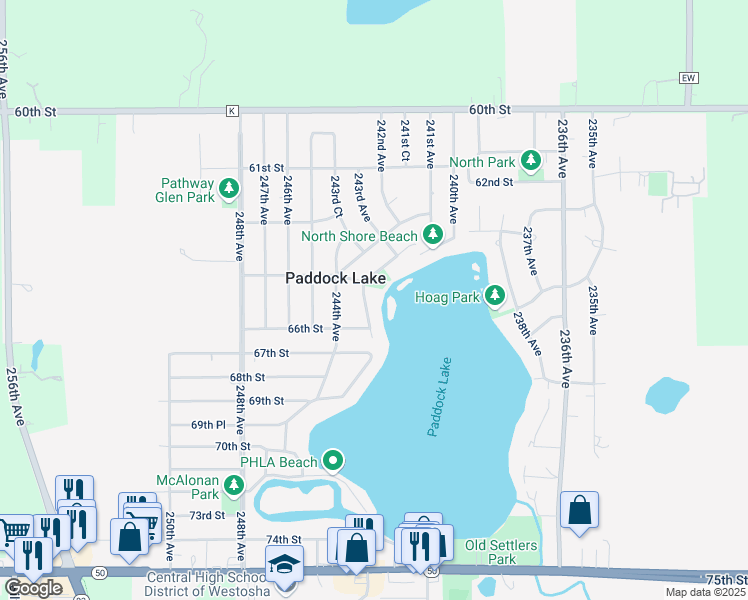 map of restaurants, bars, coffee shops, grocery stores, and more near 24334 64th Place in Salem