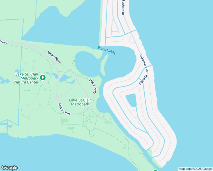 map of restaurants, bars, coffee shops, grocery stores, and more near 38117 Huron Pointe Drive in Harrison Township