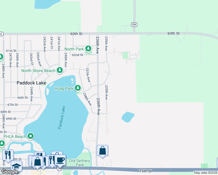 map of restaurants, bars, coffee shops, grocery stores, and more near 6501 235th Avenue in Salem