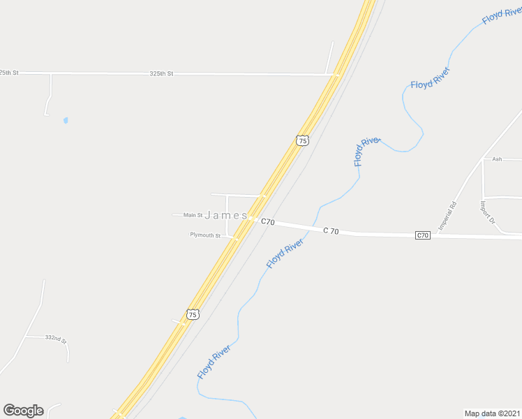 map of restaurants, bars, coffee shops, grocery stores, and more near 32286 U.S. 75 in Hinton