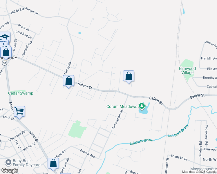 map of restaurants, bars, coffee shops, grocery stores, and more near 7 McDonald Road in Wilmington
