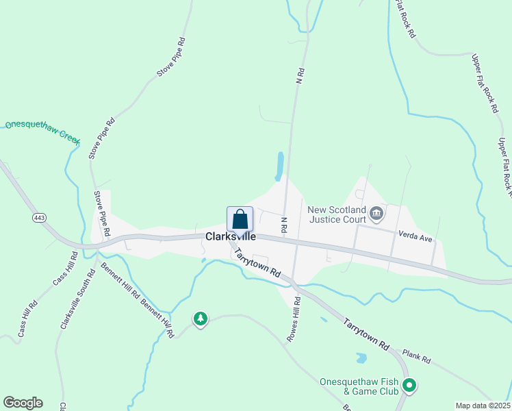 map of restaurants, bars, coffee shops, grocery stores, and more near 14 Fullers Lane in Clarksville