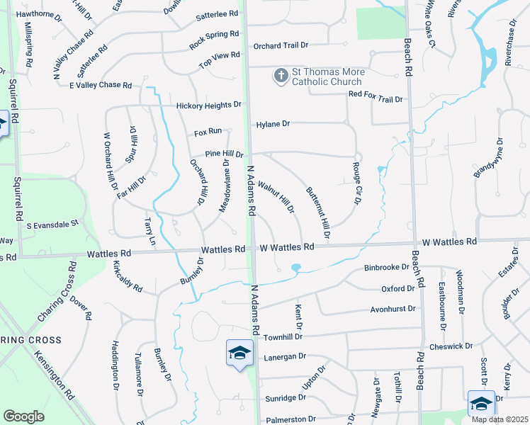 map of restaurants, bars, coffee shops, grocery stores, and more near 4096 Chestnut Hill Drive in Troy