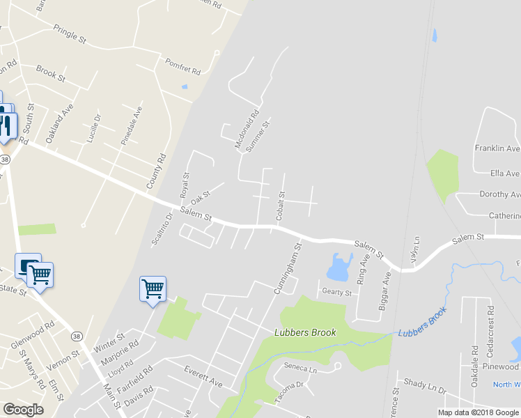 map of restaurants, bars, coffee shops, grocery stores, and more near 7 McDonald Road in Wilmington