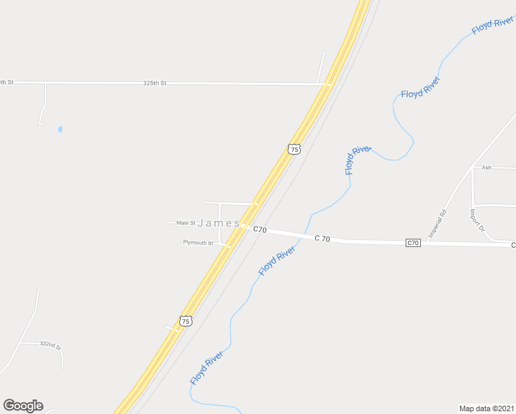 map of restaurants, bars, coffee shops, grocery stores, and more near 32286 U.S. 75 in Hinton