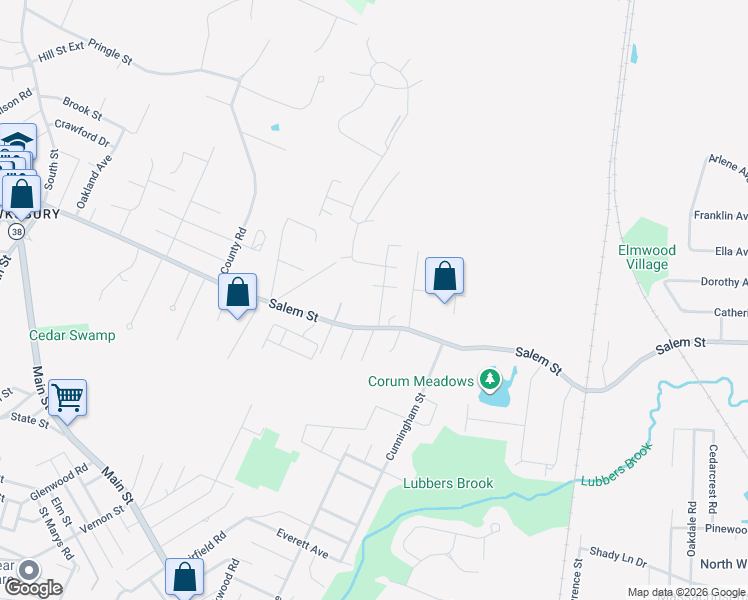 map of restaurants, bars, coffee shops, grocery stores, and more near 7 McDonald Road in Wilmington