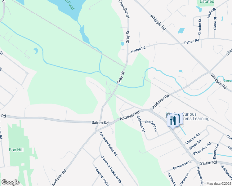 map of restaurants, bars, coffee shops, grocery stores, and more near 6 Harvard Road in Billerica
