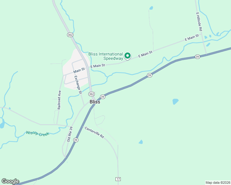 map of restaurants, bars, coffee shops, grocery stores, and more near 3484 New York 39 in Bliss