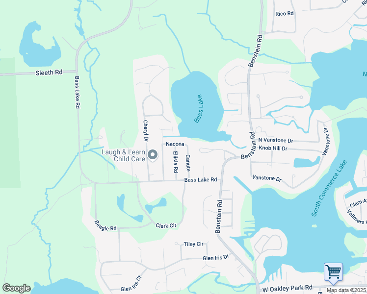 map of restaurants, bars, coffee shops, grocery stores, and more near 3858 Ellisia Road in Commerce Charter Township