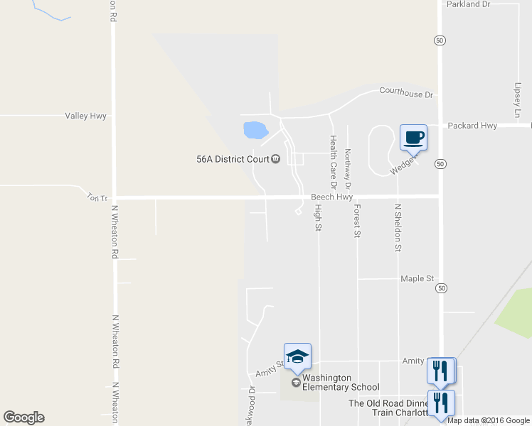 map of restaurants, bars, coffee shops, grocery stores, and more near Cripple Creek Lane in Charlotte