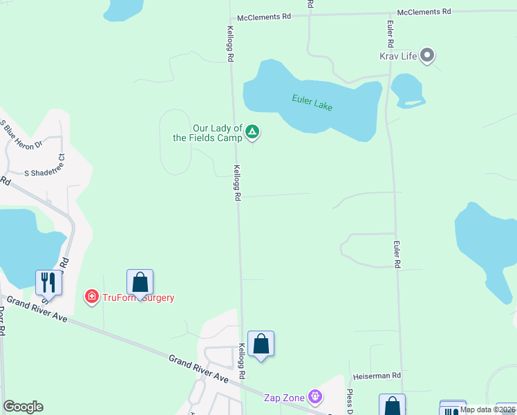 map of restaurants, bars, coffee shops, grocery stores, and more near 6781 Filice Drive in Brighton