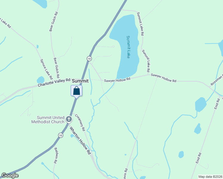 map of restaurants, bars, coffee shops, grocery stores, and more near 154 Sawyer Hollow Road in Summit