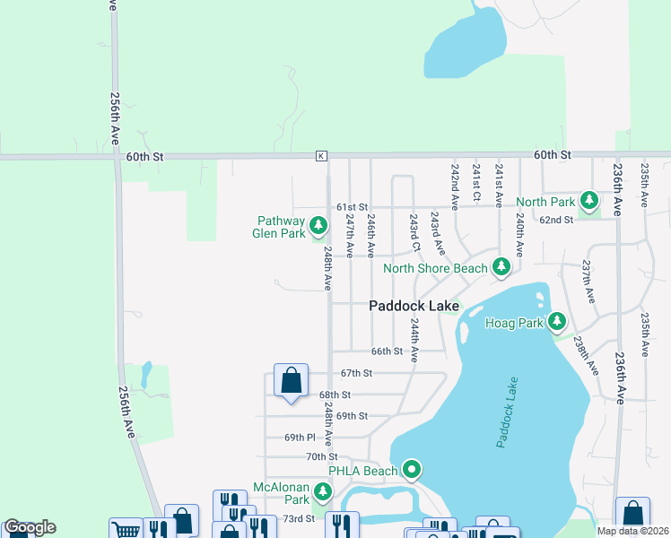 map of restaurants, bars, coffee shops, grocery stores, and more near 6312 247th Avenue in Salem