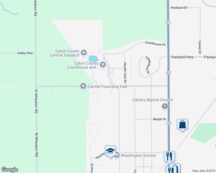 map of restaurants, bars, coffee shops, grocery stores, and more near 611 Beech Street in Charlotte