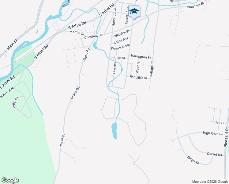 map of restaurants, bars, coffee shops, grocery stores, and more near 81 Wellesley Street in Athol
