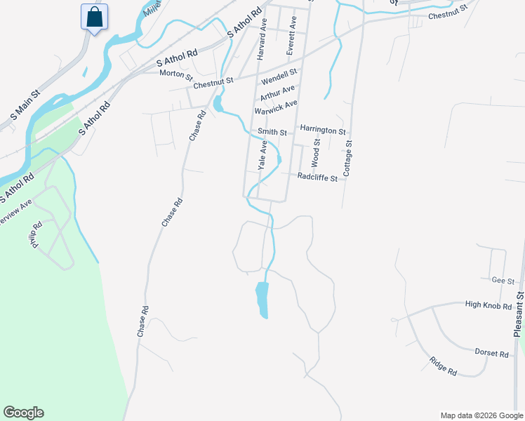 map of restaurants, bars, coffee shops, grocery stores, and more near 81 Wellesley Street in Athol