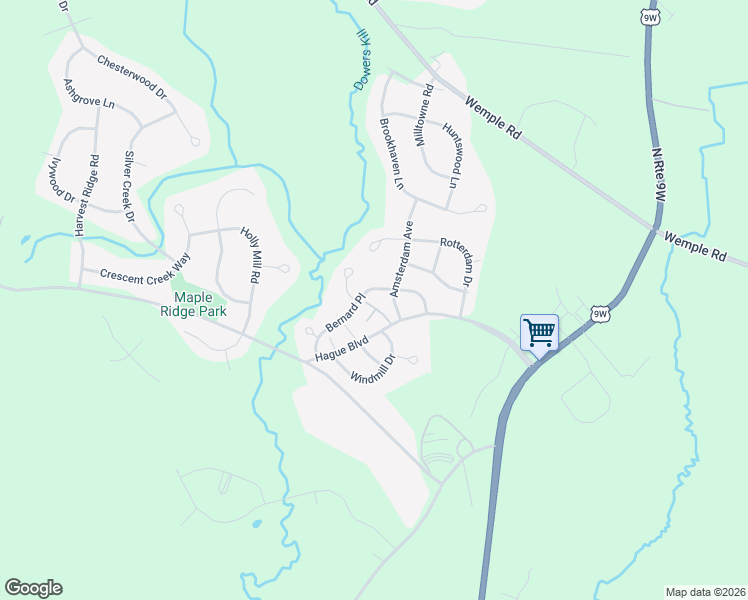 map of restaurants, bars, coffee shops, grocery stores, and more near 149 Hague Boulevard in Glenmont