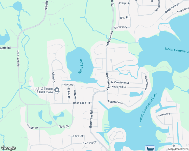 map of restaurants, bars, coffee shops, grocery stores, and more near 3965 Burnet Road in Commerce Charter Township