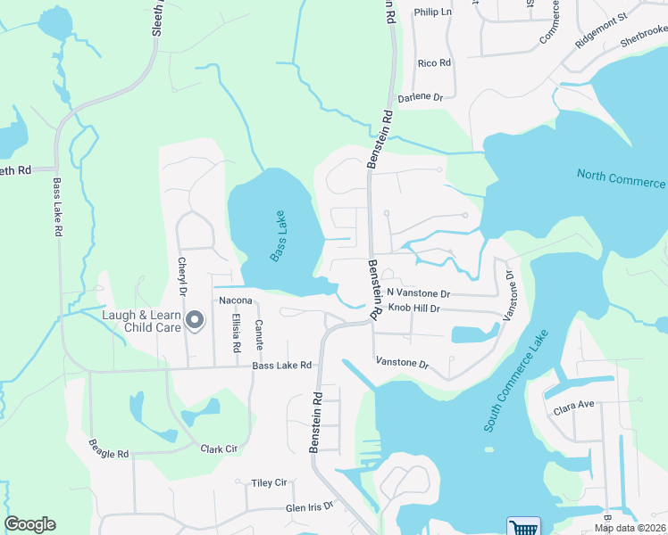 map of restaurants, bars, coffee shops, grocery stores, and more near 3965 Burnet Road in Commerce Charter Township