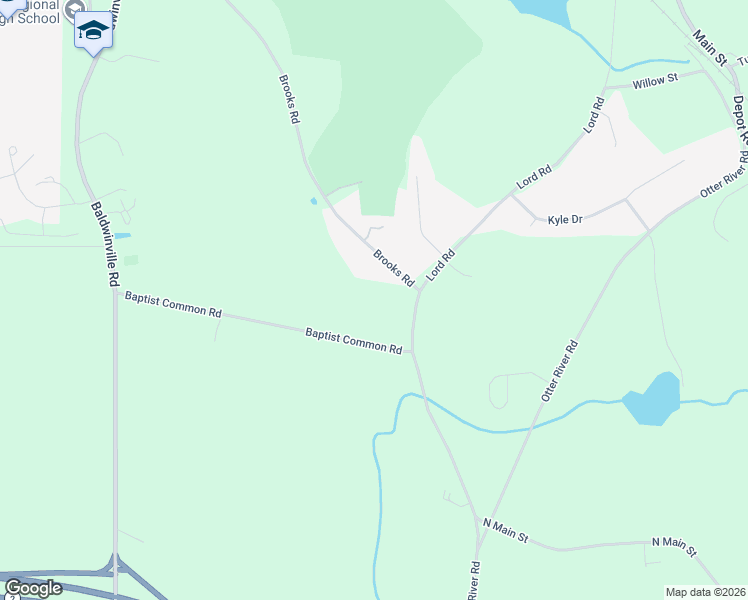 map of restaurants, bars, coffee shops, grocery stores, and more near 203 Brooks Road in Templeton