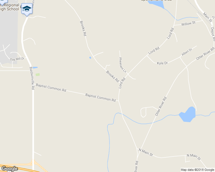 map of restaurants, bars, coffee shops, grocery stores, and more near 203 Brooks Road in Templeton