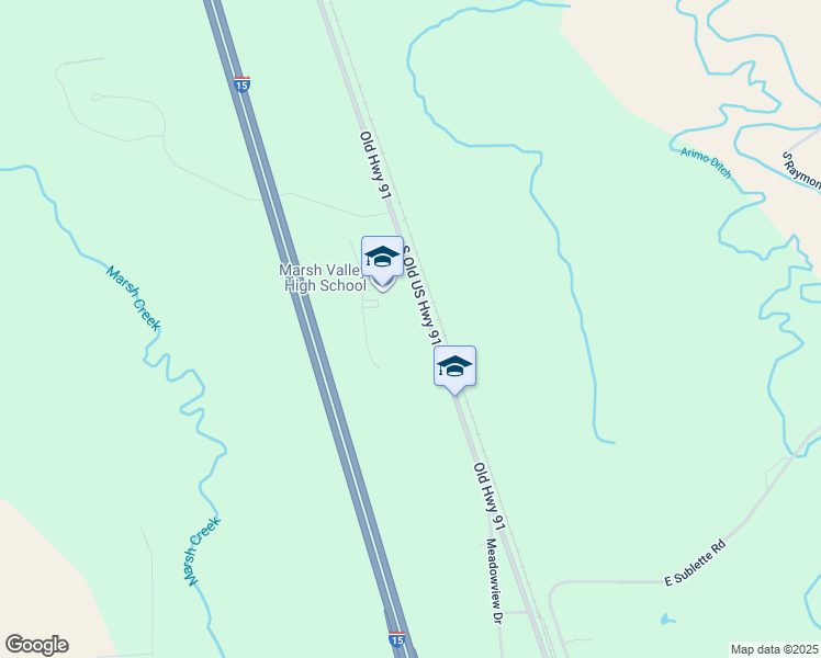 map of restaurants, bars, coffee shops, grocery stores, and more near 12655 South Old US Highway 91 in Arimo