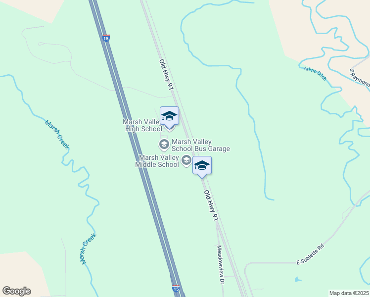 map of restaurants, bars, coffee shops, grocery stores, and more near 12655 South Old US Highway 91 in Arimo