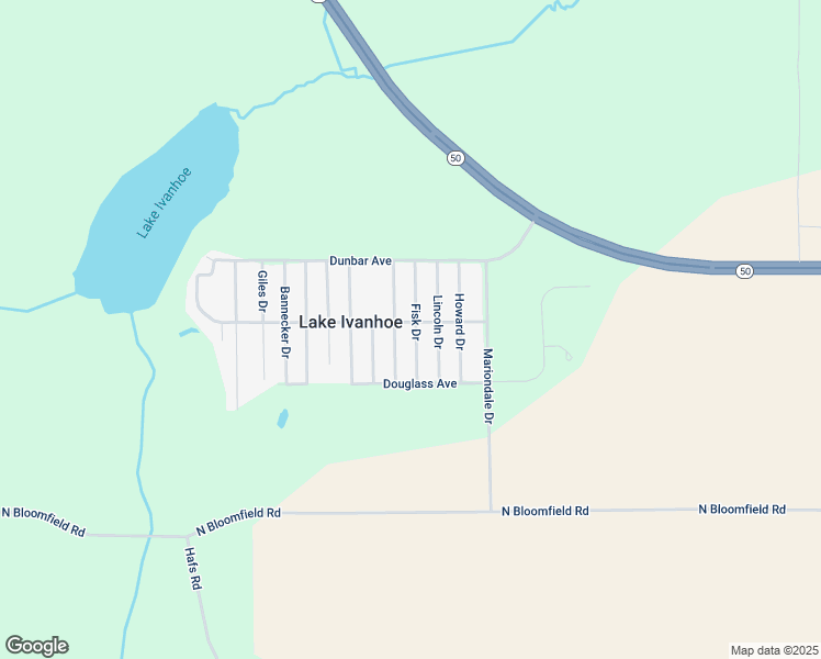 map of restaurants, bars, coffee shops, grocery stores, and more near N2465 Fisk Drive in Burlington