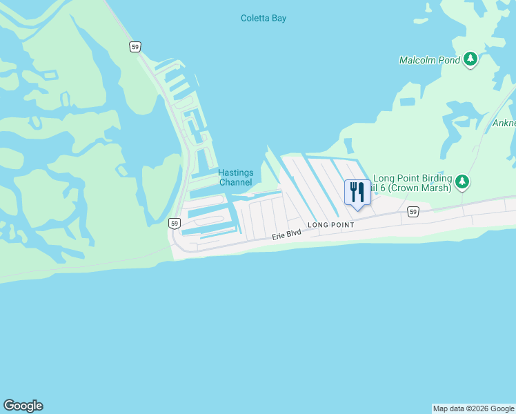 map of restaurants, bars, coffee shops, grocery stores, and more near 30 1st Avenue in Port Rowan