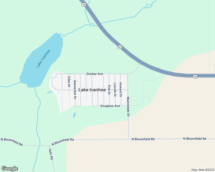 map of restaurants, bars, coffee shops, grocery stores, and more near N2465 Fisk Dr in Burlington