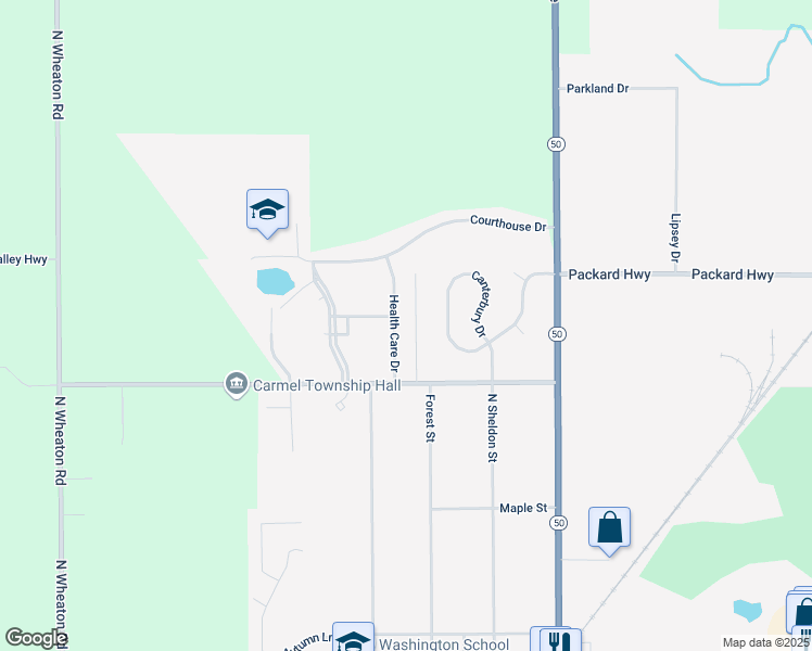 map of restaurants, bars, coffee shops, grocery stores, and more near 1029 Northway Drive in Charlotte