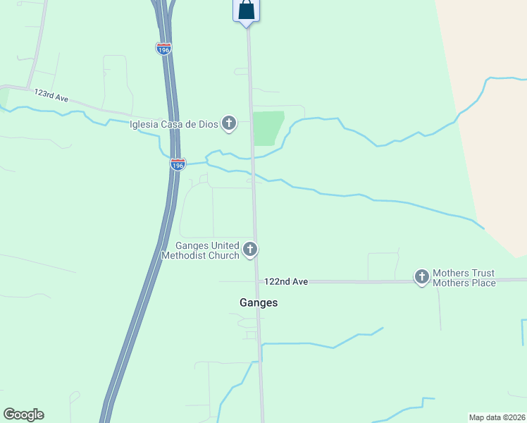 map of restaurants, bars, coffee shops, grocery stores, and more near 2249 68th Street in Fennville