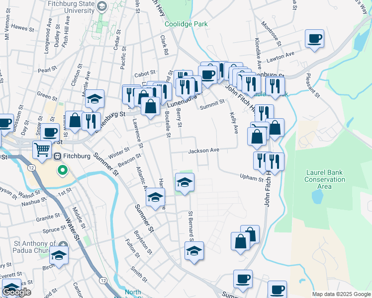map of restaurants, bars, coffee shops, grocery stores, and more near 10 Hardy Passway in Fitchburg