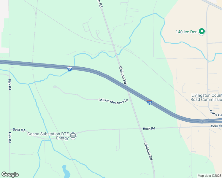 map of restaurants, bars, coffee shops, grocery stores, and more near 2731 Chilson Meadows Lane in Howell